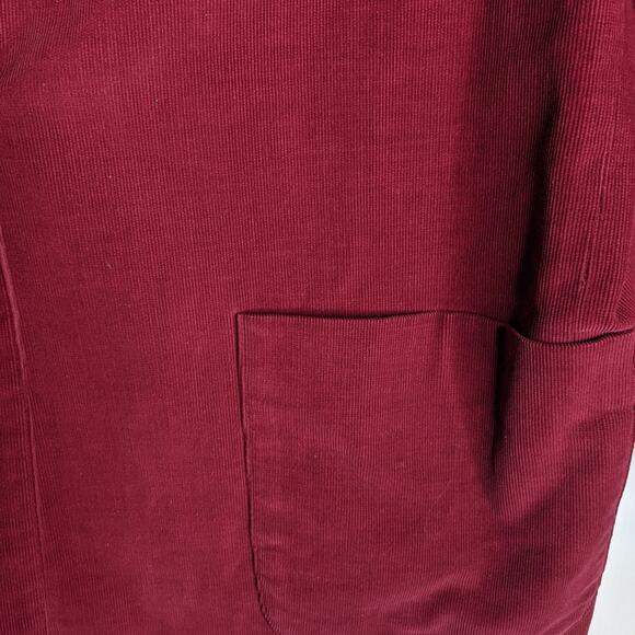 Vintage 80's Townhouse Corduroy Blazer Unstructured One Button Raspberry Pink - Picture 3 of 10